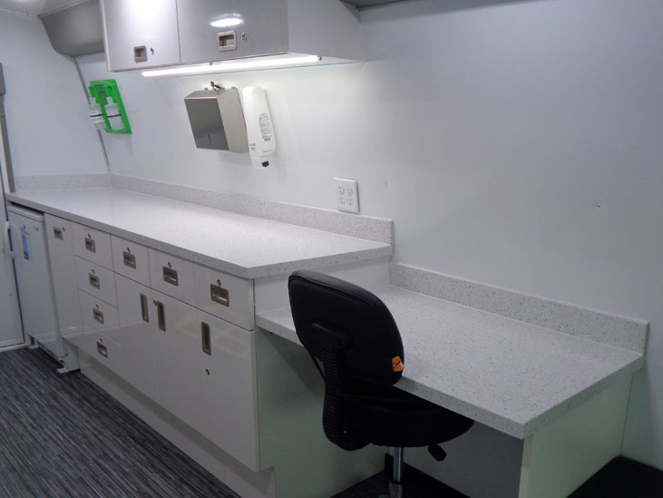 Community Health Van Interior Cabinets