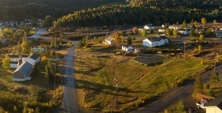 Rural Community Aerial View
